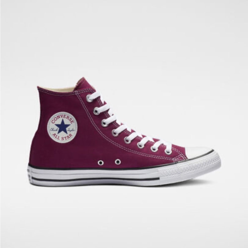 Converse All Star High Top Sneakers in Burgundy